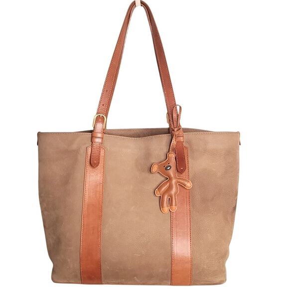 SHINOLA Sibley Nubuck Leather Tote Tan and Natural Brown - Picture 1 of 11